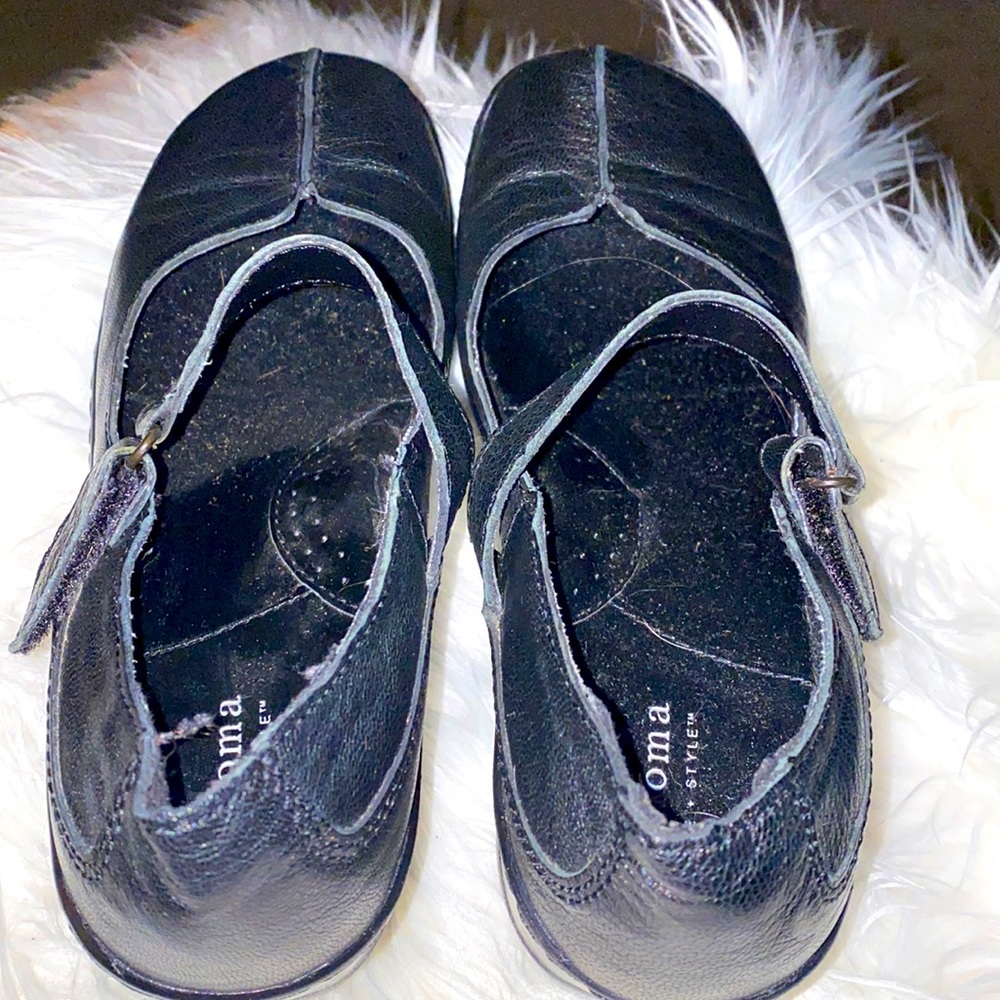 Black Sonoma Mary Jane Loop closure Wedges